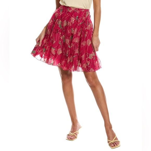 Valentino Dresses & Skirts - Valentino Pink Lotus Silk Skirt Fairycore – Size IT 40 (US 4) – $3750 Retail NWT